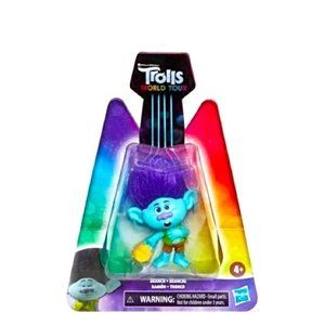 Trolls World Tour Branch tambourine figure Hasbro dreamworks Nwt